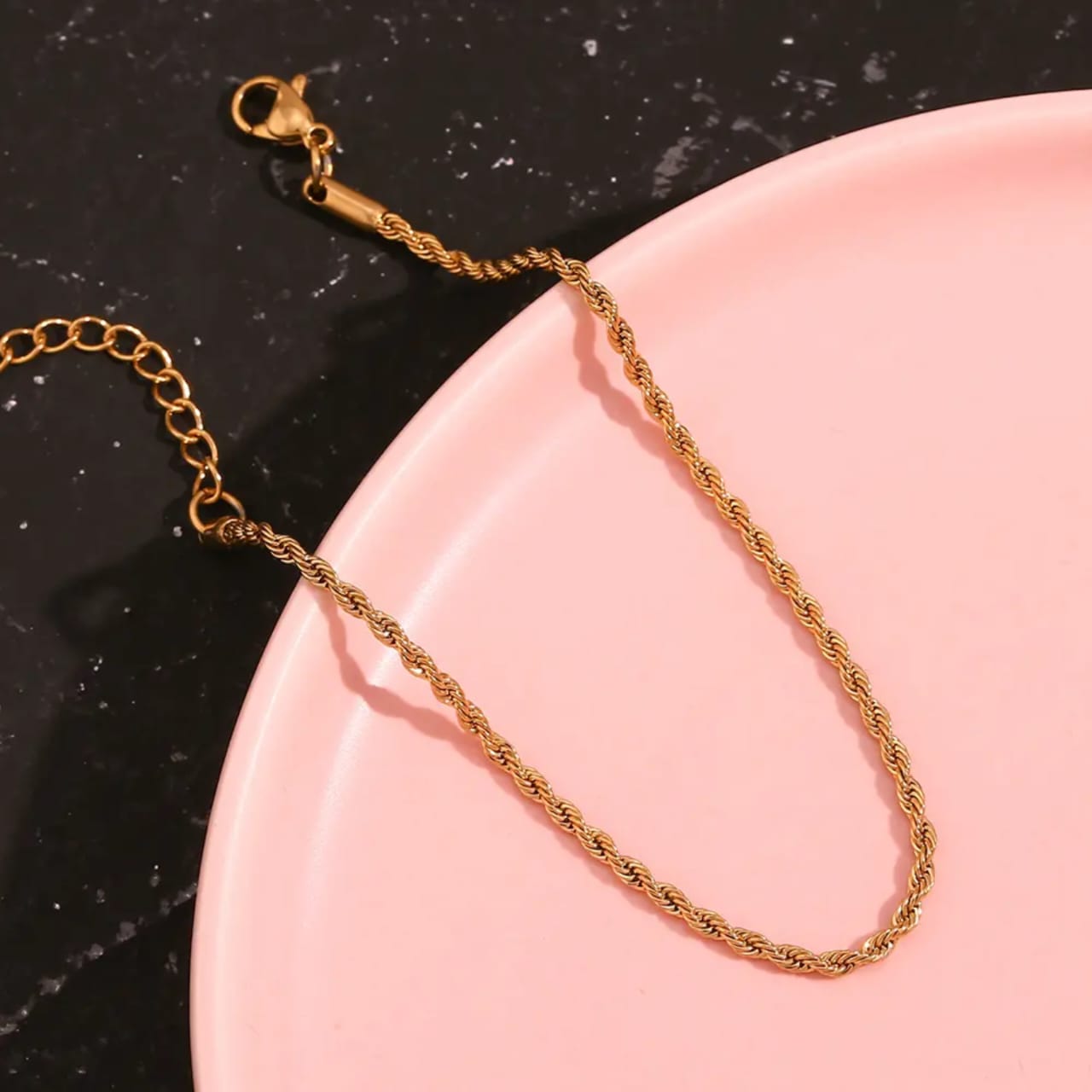 Rope chain anklet