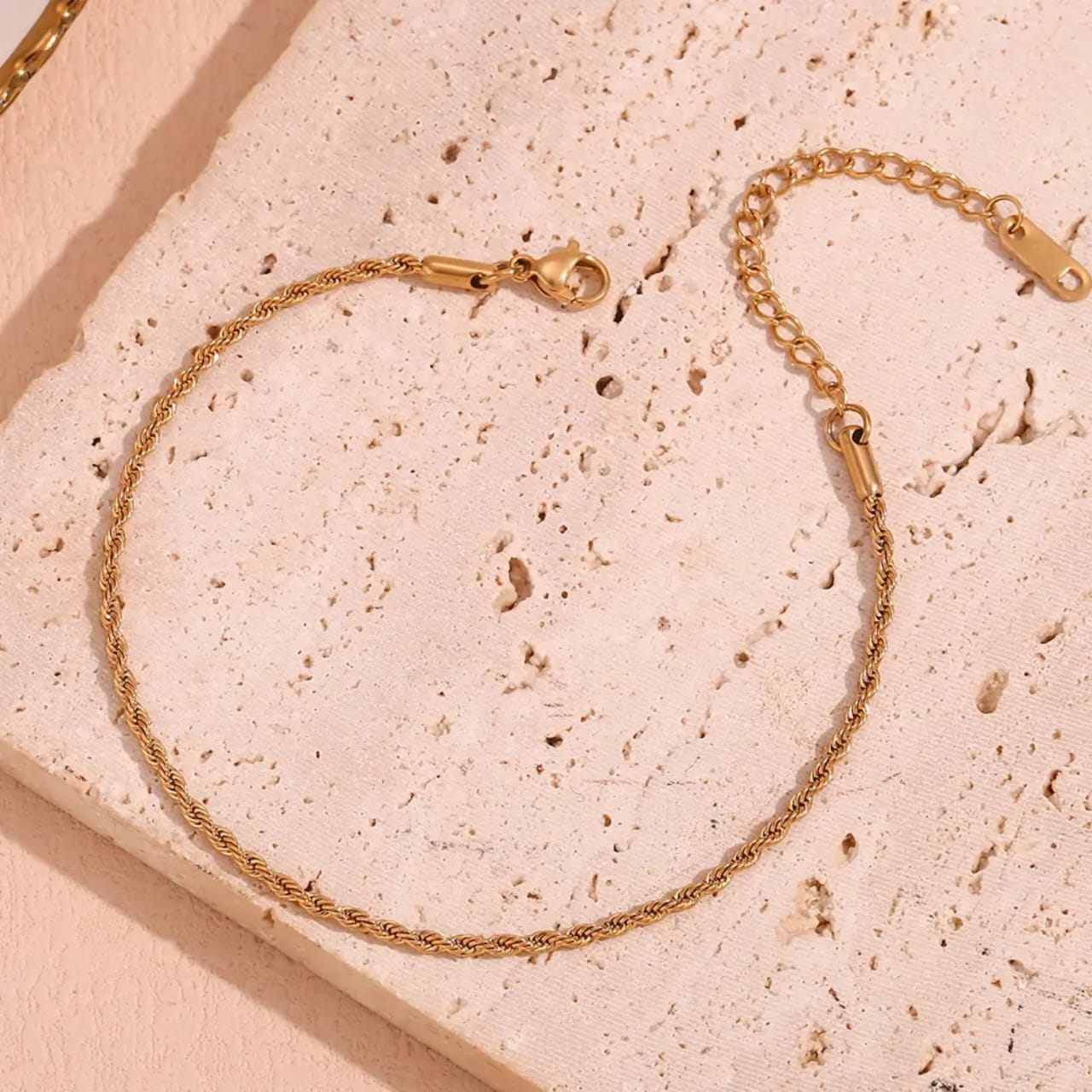 Rope chain anklet