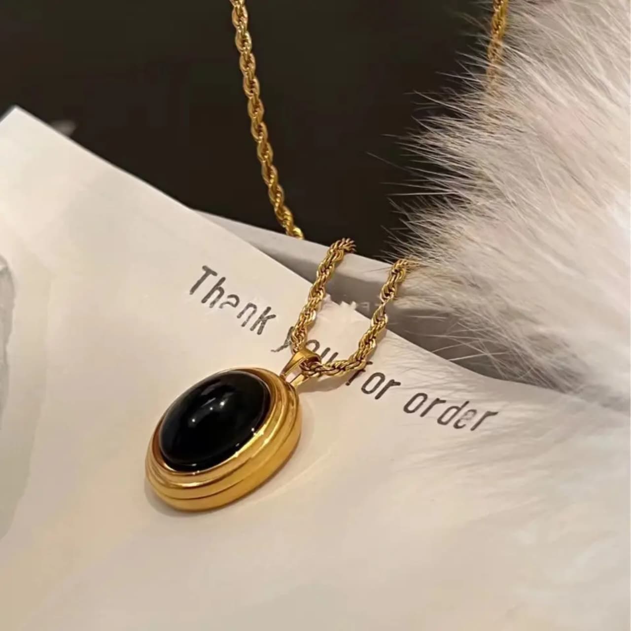 Onyx Stone necklace