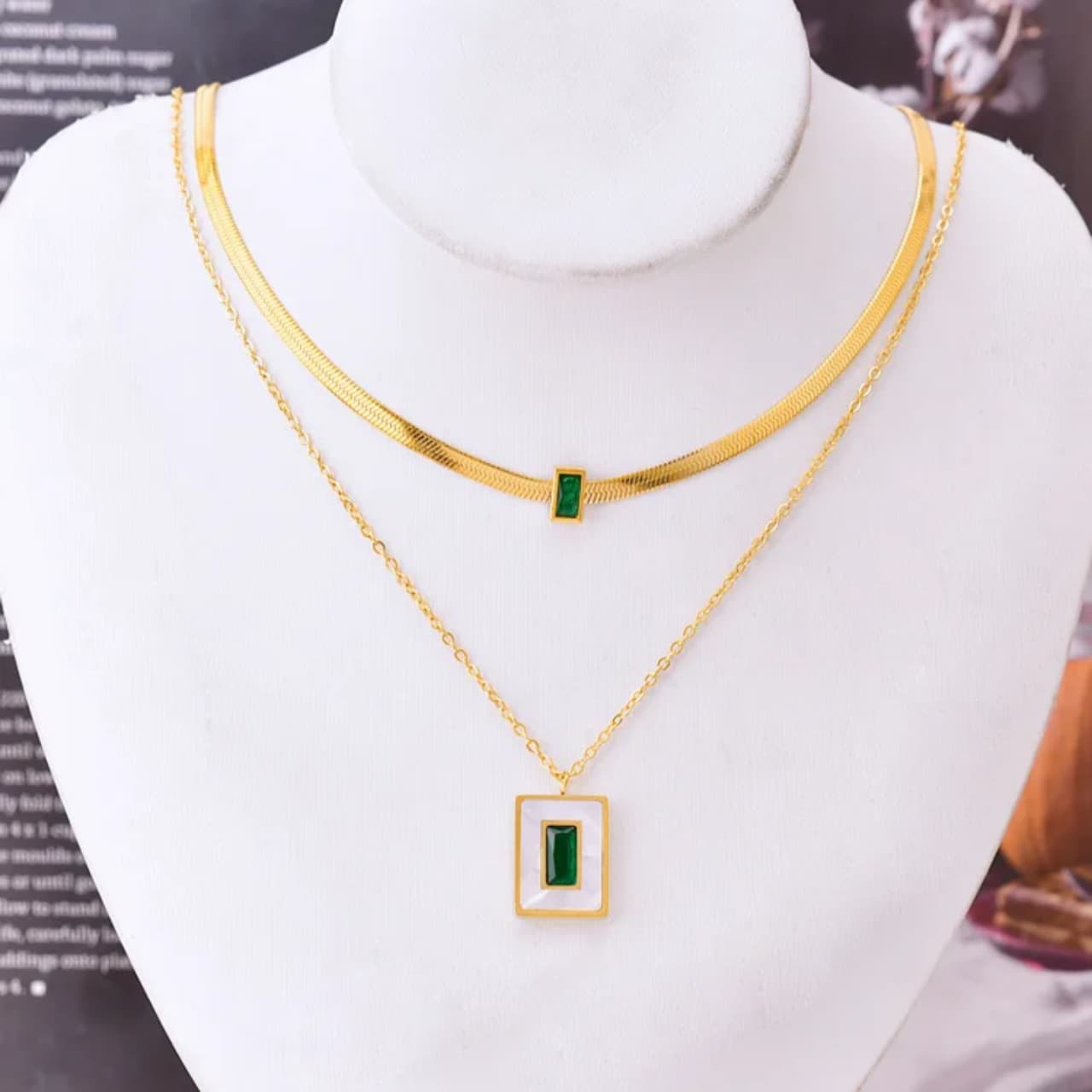Emerald green combo set