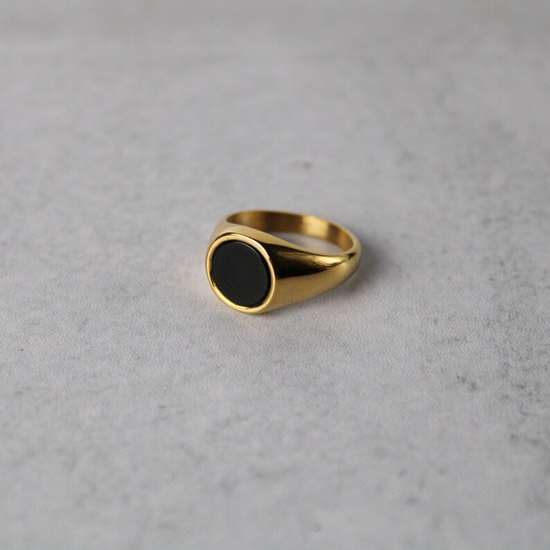 Block stone Rings